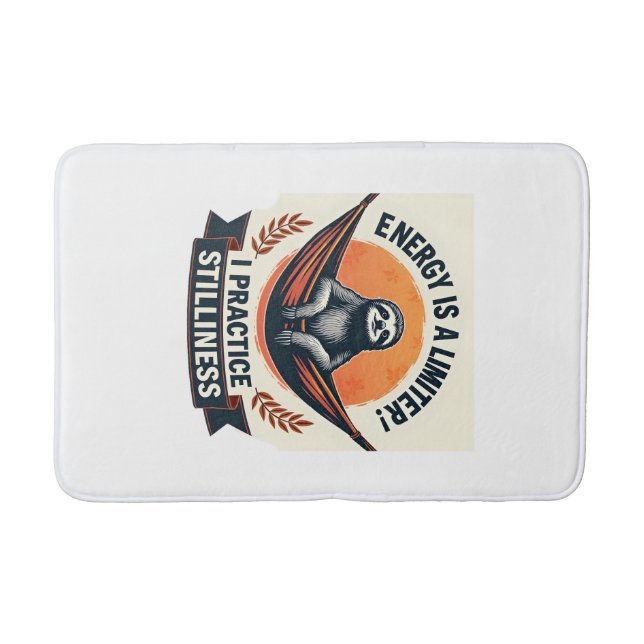 Tapis De Bain Sleepy Sloth Vintage Funny Introvert Shirt 2 (Devant)