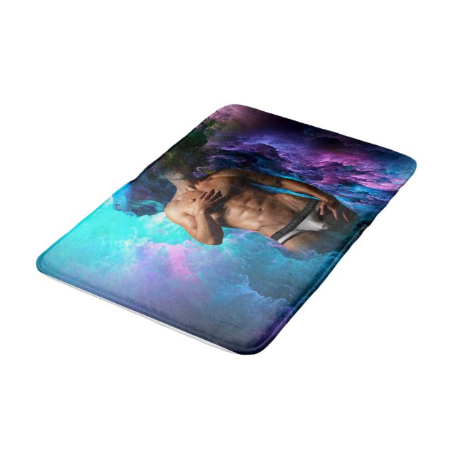 Tapis De Bain SlipperyJoe homme musclé sous-vêtements bulle dyna (Angle)