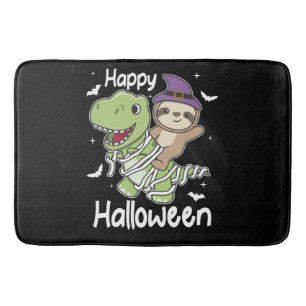 Tapis De Bain Sloth Halloween Joyeux T-rex costume maman