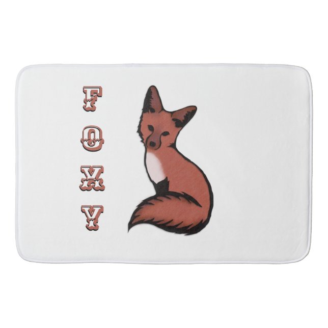Tapis De Bain Sly Red Foxy Fox (Devant)