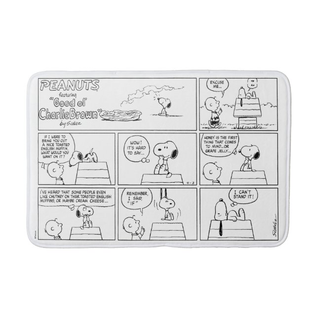 Tapis De Bain Snoopy & Charlie Brown | Muffin anglais (Devant)