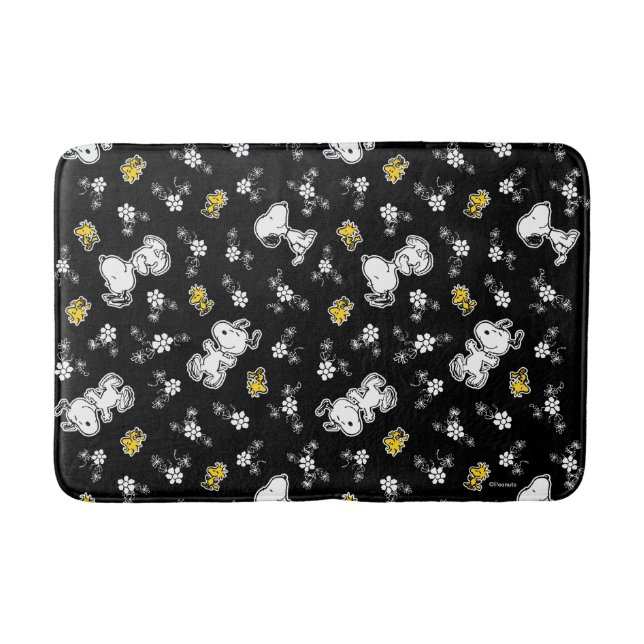 Tapis De Bain Snoopy & Woodstock Fun & Flowers (Devant)