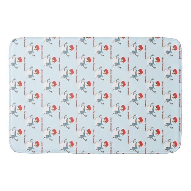 Tapis De Bain Snowman. Merry Christmas!! (Devant)
