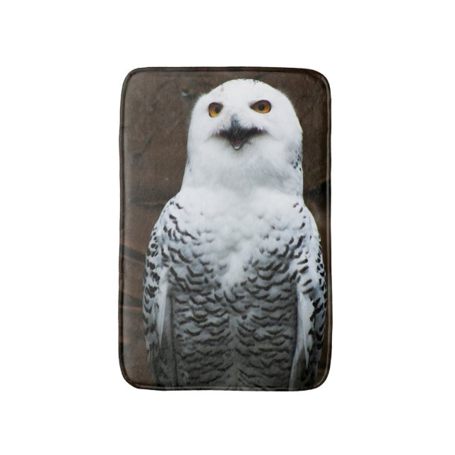 Tapis De Bain Snowy Owl bmm (Devant (Vertical))