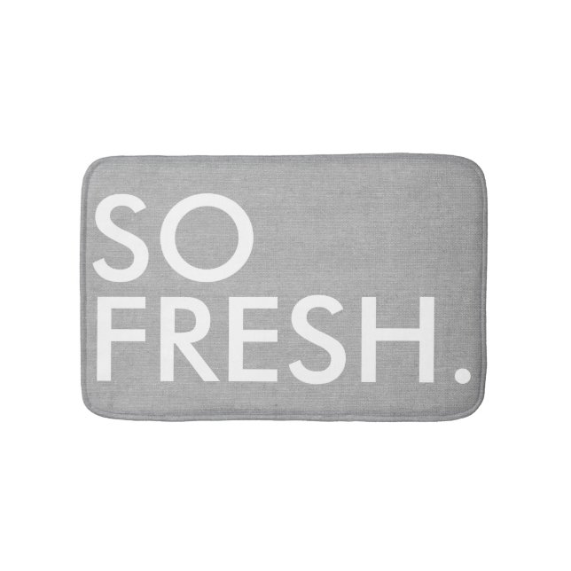 Tapis De Bain So Fresh drôle hipster humour citation disant (Devant)