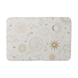 Tapis De Bain Soleil céleste et Lune mystique