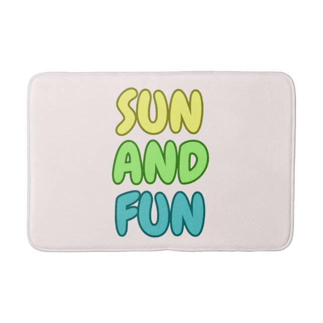Tapis de bain Soleil et Plaisir (Devant)