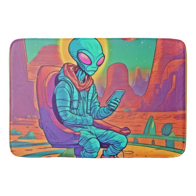 Tapis De Bain Solitude Alien libérée (Devant)