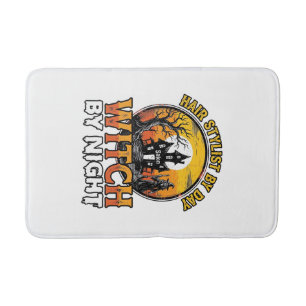 Tapis De Bain Sorcière Coiffeuse De Nuit Vintage Halloween Desi