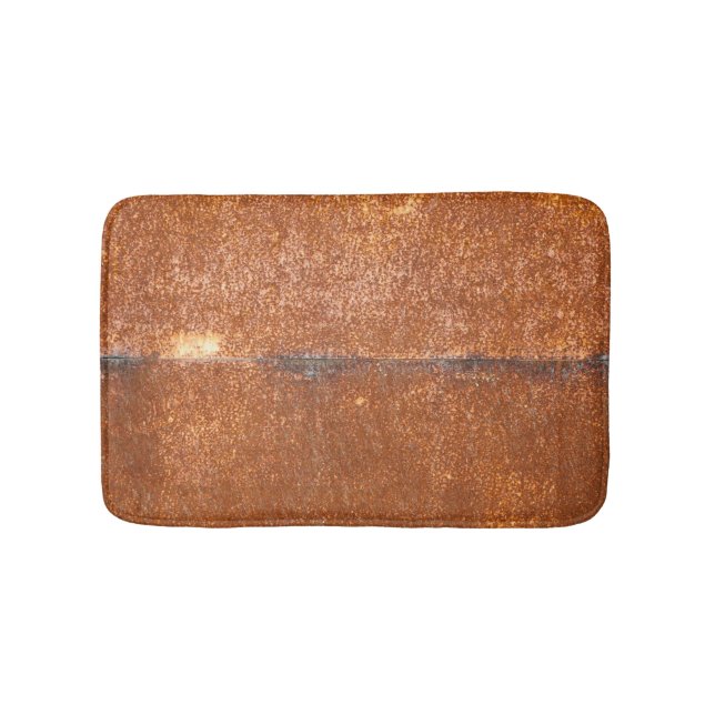 Tapis De Bain Soudé vieux métal, texture rouille. (Devant)