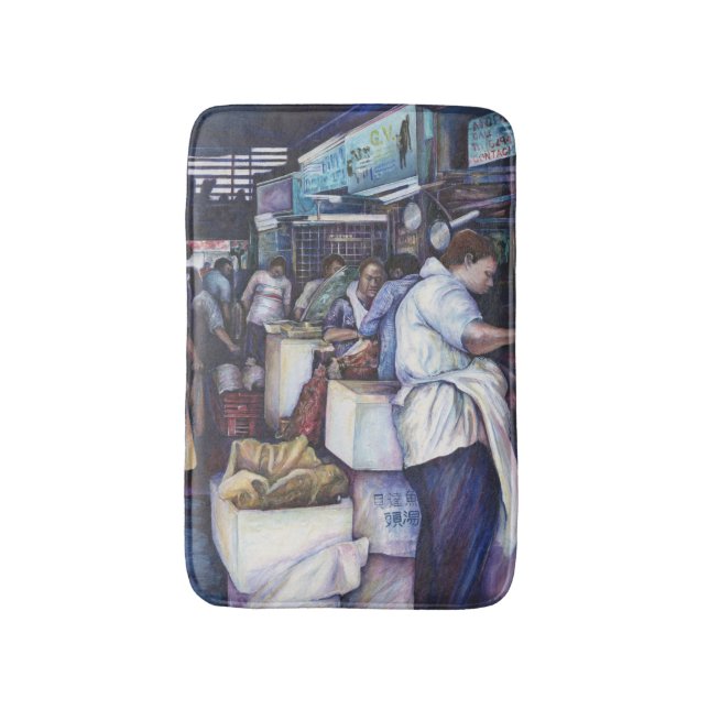 Tapis De Bain Soupe à la tête de poisson, Singapour (Devant (Vertical))