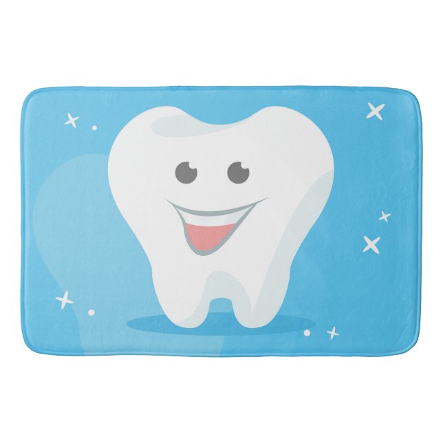 Tapis de bain Sourire Dentaire pour Dentistes (Devant)