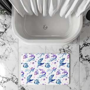 Tapis De Bain Sous la mer les créatures sans couture motif