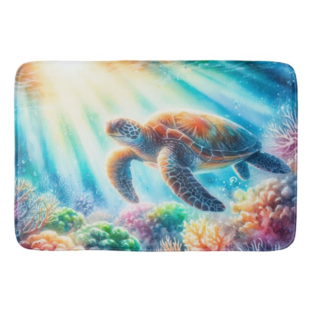 Tapis De Bain Sous la tortue de mer (Devant)