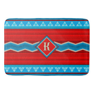 Tapis De Bain Southwest River Canyon Rouge Turquoise Personnalis