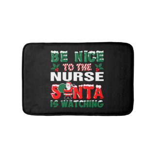 Tapis De Bain Soyez Gentil Avec L'Infirmière Que Père Noël Regar