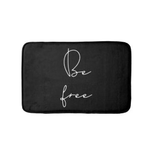 Tapis De Bain Soyez libre de la police blanche