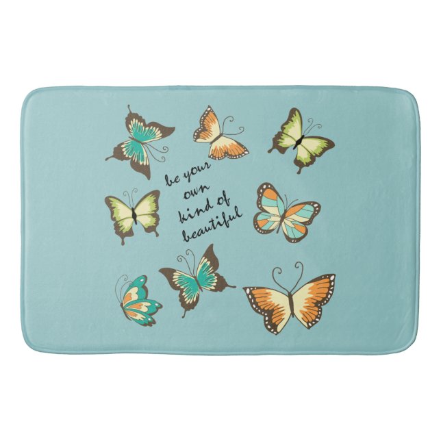 Tapis De Bain Soyez vos propres beaux papillons (Devant)