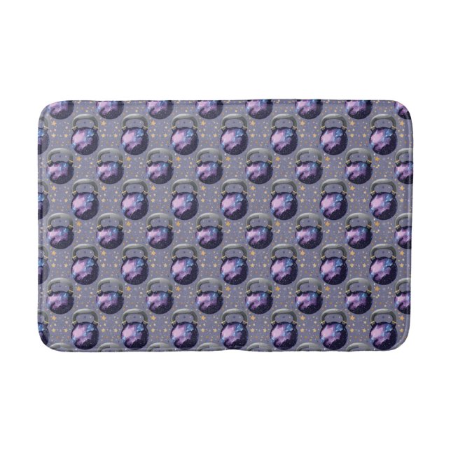 Tapis De Bain Space Galaxy Kettlebell (Devant)