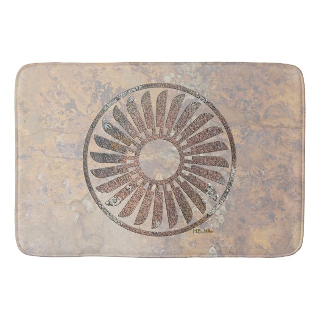 Tapis De Bain Spirale de plume (Devant)