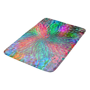 Tapis De Bain Spirale lisse dans des taches de couleur vive qui