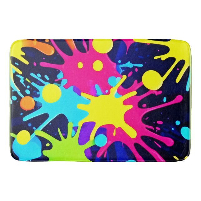 Tapis De Bain Splash couleur vive (Devant)