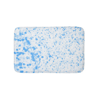 Tapis De Bain Splatter Texture - Blue