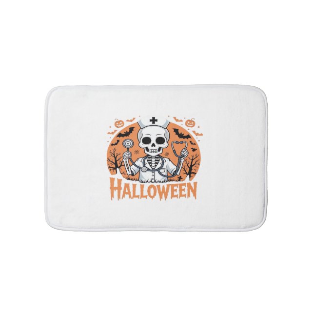 Tapis De Bain Squelette de l'infirmière d'Halloween Essential T- (Devant)