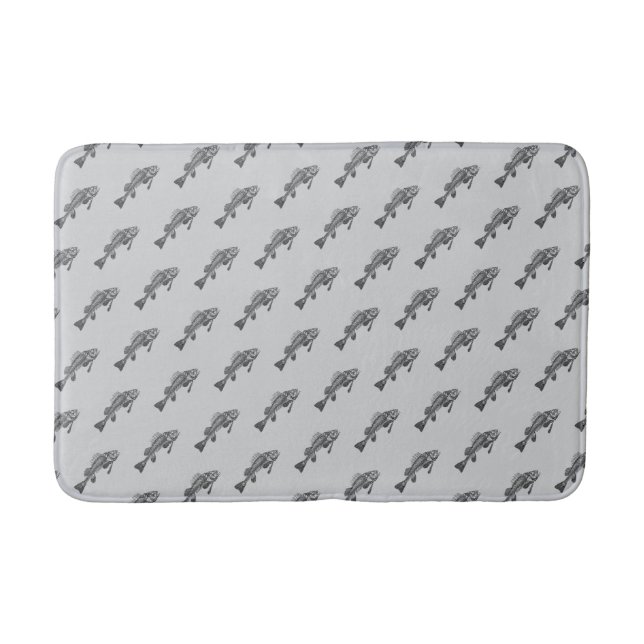 Tapis De Bain Squelette de poisson (Devant)