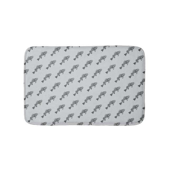 Tapis De Bain Squelette de poisson (Devant)