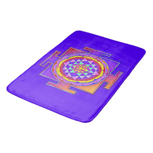 Tapis De Bain Sri Yantra - Symbole hindouiste Design 1