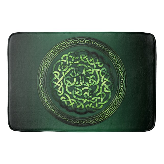 Tapis De Bain St. Patrick's Day - Celtic Motif Round (Devant)
