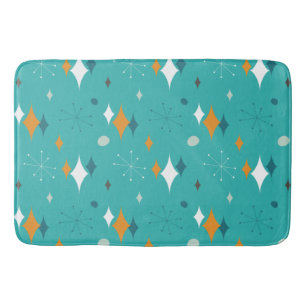 Tapis De Bain Starburst Mid Century Motif moderne dans table Tur