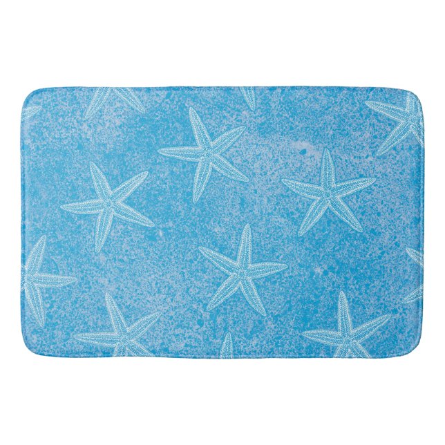 Tapis De Bain Starfish Aqua Blue (Devant)