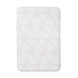 Tapis De Bain Starfish Motifs Plage Nautique Pêche Blanc Cute