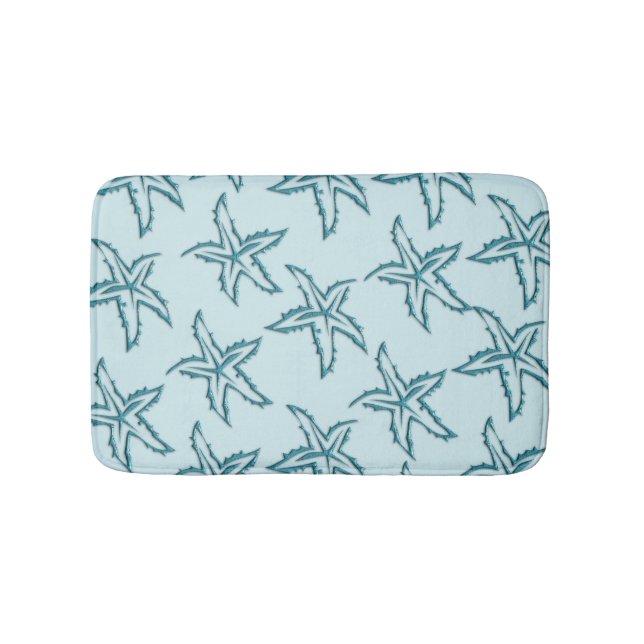 Tapis De Bain Starfish turquoise (Devant)