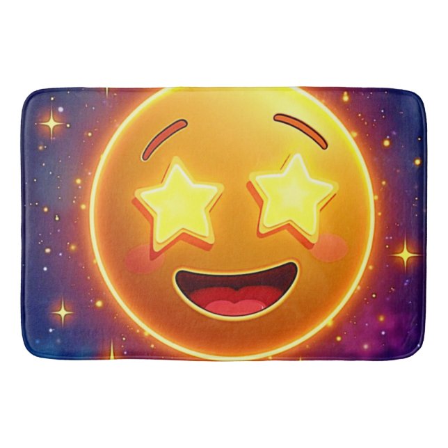Tapis De Bain Starry Eyed Emoji Joy (Devant)