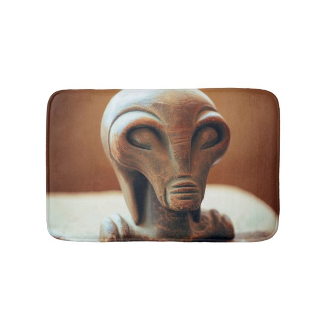 Tapis De Bain Statue de l'Alien antique (Devant)