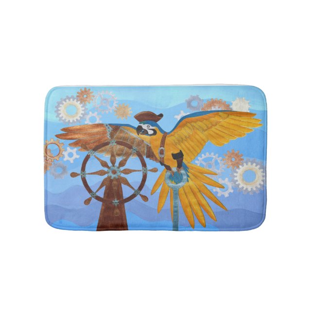 Tapis De Bain Steampunk Parrot (Devant)