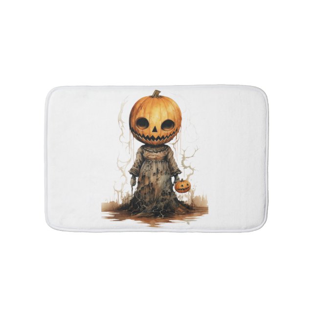 Tapis De Bain Sticker Halloween Doll citrouille (Devant)
