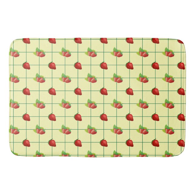 TAPIS DE BAIN STRAWBERRY PLAID (Devant)