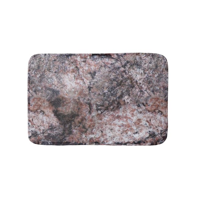 Tapis De Bain Structure rosâtre de roche de géologie (Devant)