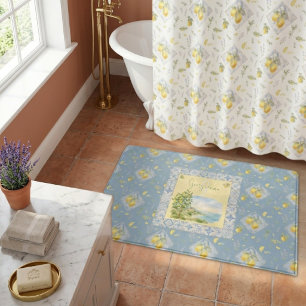 Tapis De Bain Studio Signature de la Riviera italienne Aquarelle