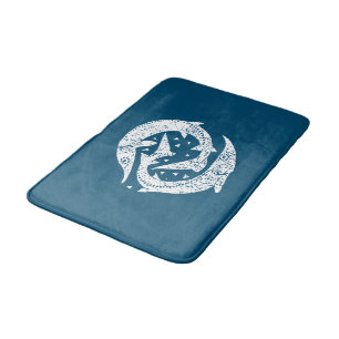 TAPIS DE BAIN STURGEON STURGEON WOODCUT ART