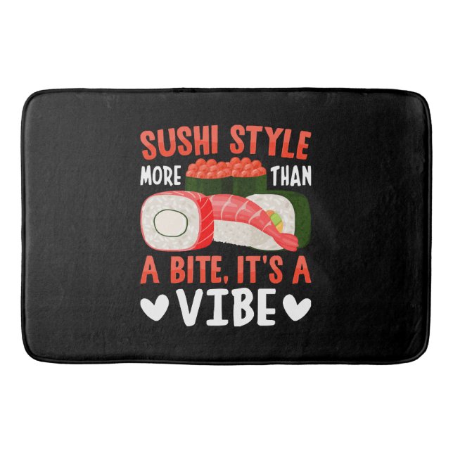 Tapis De Bain Style de sushi plus qu'une bouchée (Devant)