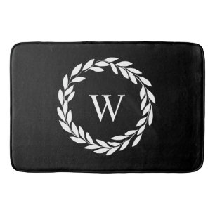 Tapis De Bain Style Ferme moderne Chic Monogramme