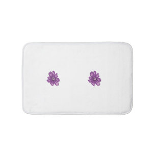 Tapis De Bain Style Fille, Aubergine Légère, Cèdre Blanchi