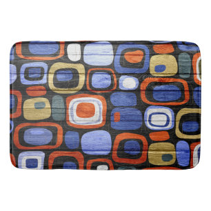 Tapis De Bain Style moderne Abstrait Pastel Bois