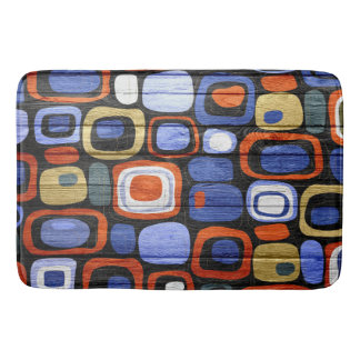 Tapis De Bain Style moderne Abstrait Pastel Bois