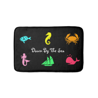 Tapis De Bain Style Ocean Glow_nautique thème_aquarium